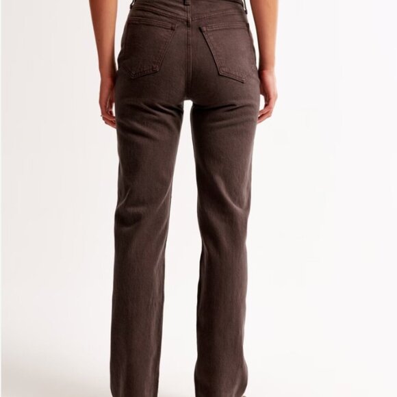 NWT Abercrombie & Fitch High Rise The 90’s Relaxed Jean Size 33/16L - Picture 12 of 13